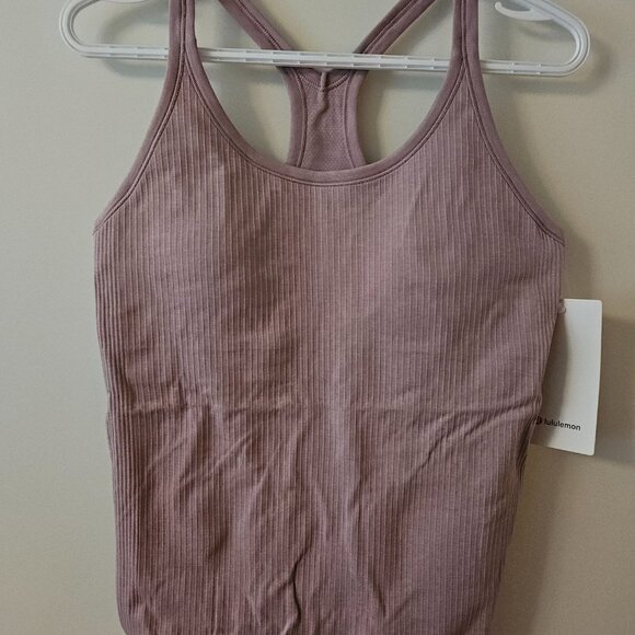 Lululemon Ebb to Street Tank Top B/C Cup NWT Size 10 Rose Blush - Picture 2 of 5